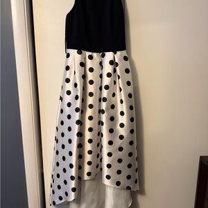 Jessica Howard Black and White Polka Dot Dress